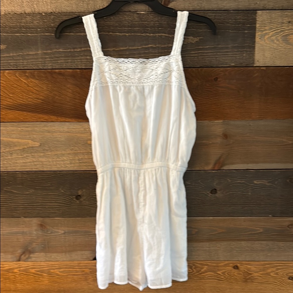 Abercrombie Kids White Sleeveless Romper